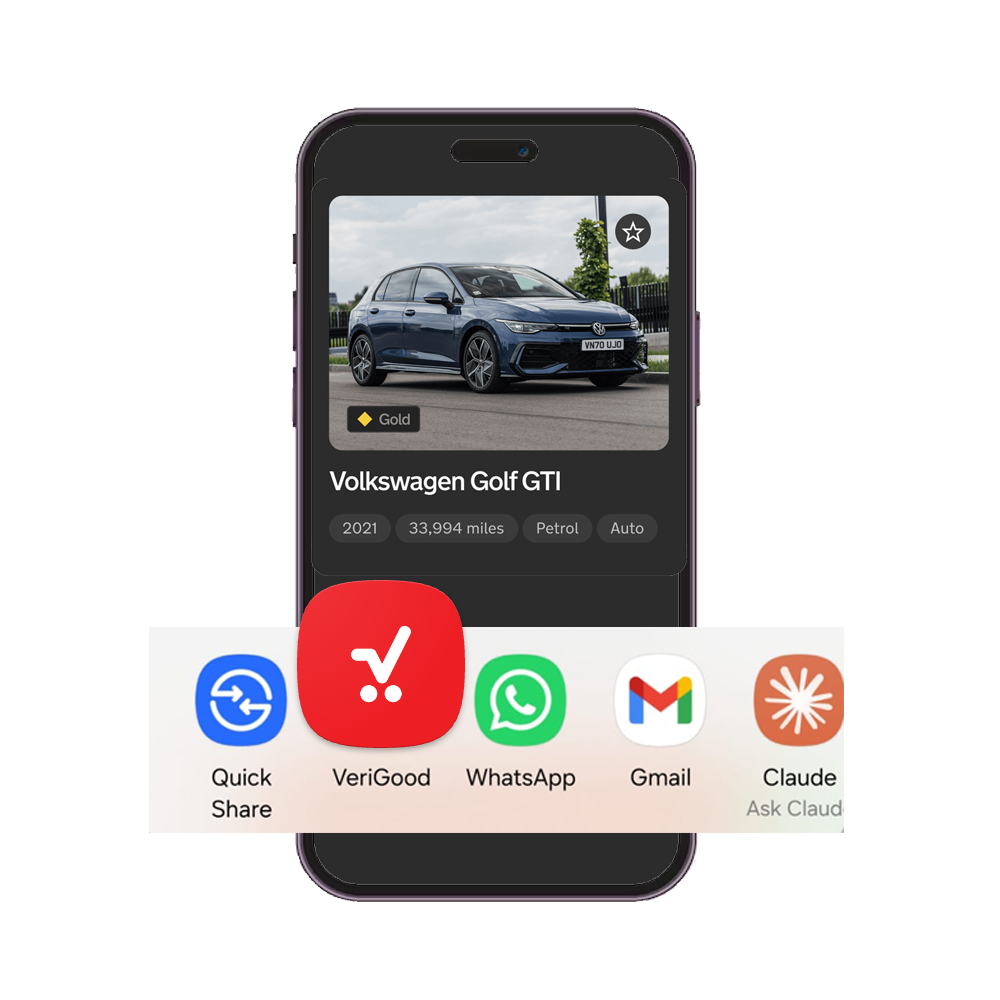 Aracın ilanını VeriGood'a paylaşma